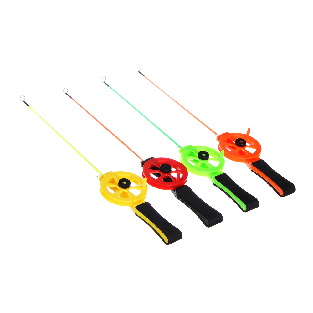 Удочка зимняя тм AZOR FISHING, пластик, длина 34 см, d5,5см, 4 цвета