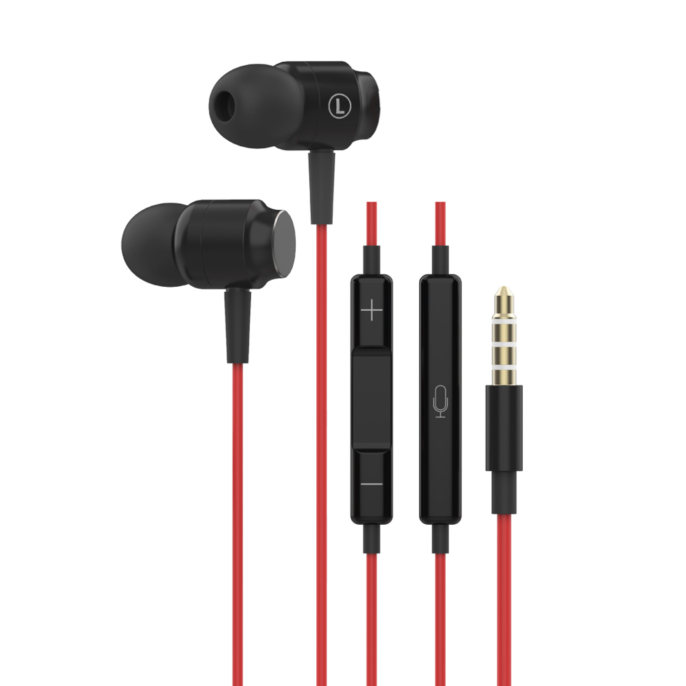 Наушники проводные внутриканальные с микрофоном BY HiFi, 10мм, jack 3.5мм, 120см, чёрный