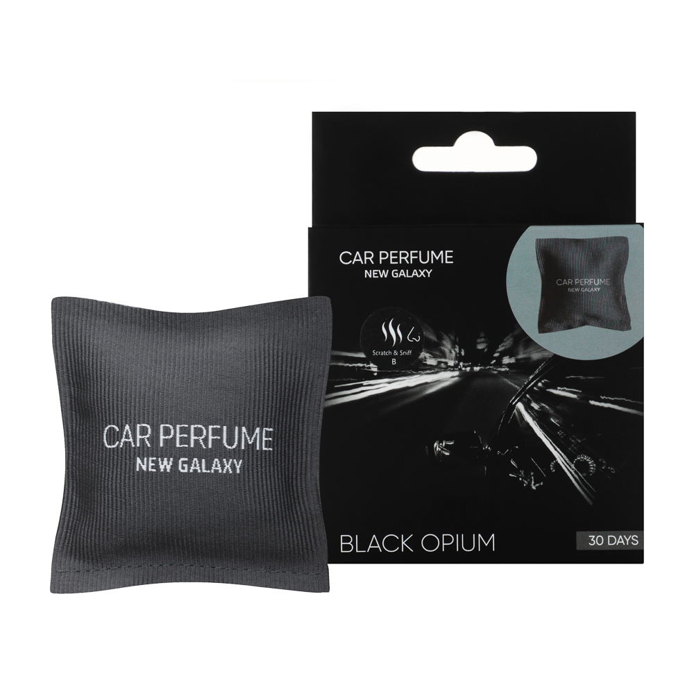 NEW GALAXY Ароматизатор саше в автомобиль, 13гр. Black Opium