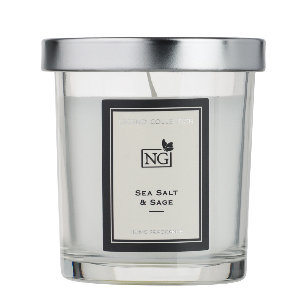 NEW GALAXY Свеча ароматизированная LEGEND COLLECTION, 88 гр, Sea Salt & Sage
