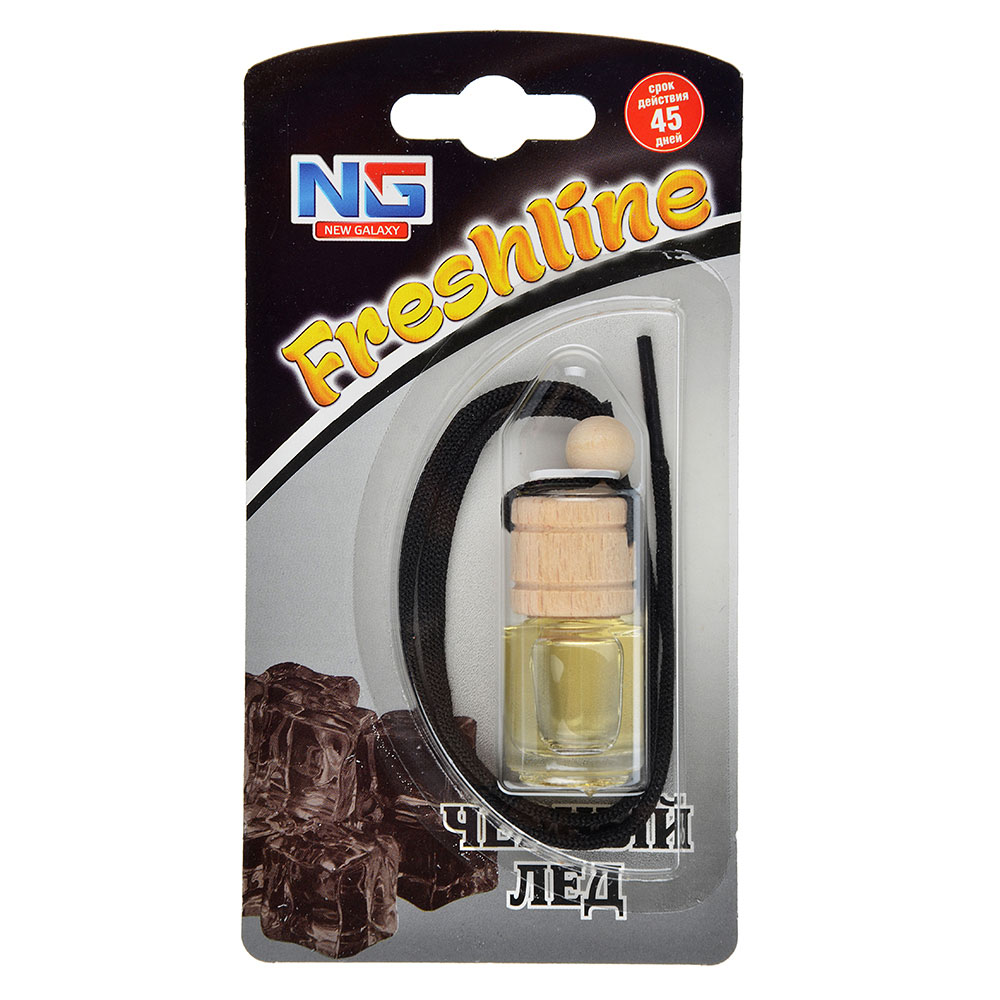 NEW GALAXY Ароматизатор подвесной Freshline черный лед, 5 мл