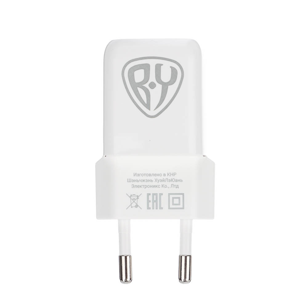 Сетевое зарядное устройство BY MINI 30Вт GaN,USB-C, USB-A, QC,PD,PPS,110-240В,50-60Гц,пластик,белый