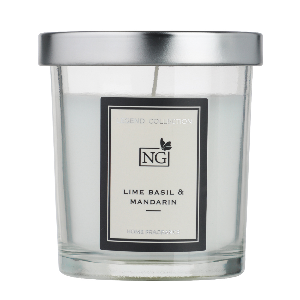 NEW GALAXY Свеча ароматизированная LEGEND COLLECTION, 88 гр, Lime basil & mandarin