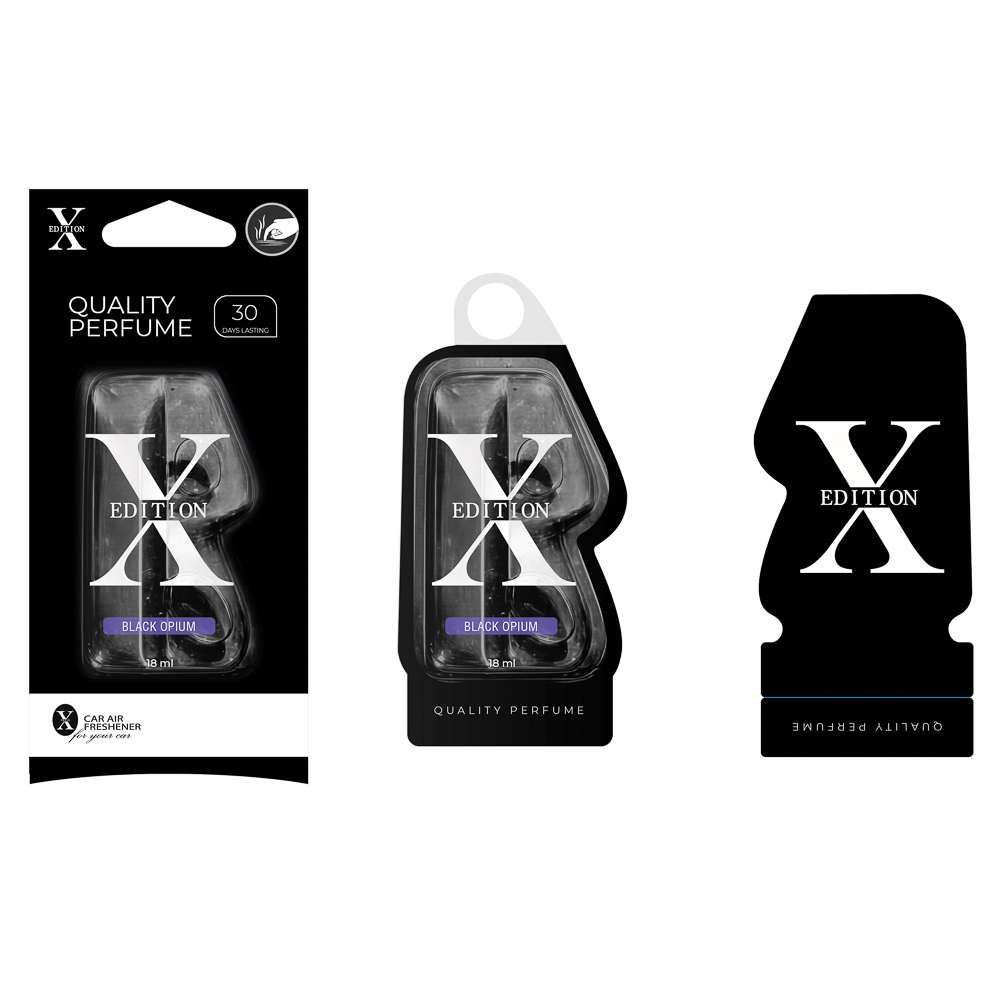 Ароматизатор подвесной гелевый тм NEW GALAXY X-Edition, 18 мл, Bl.Opium,Million,Sum.Dream,L'imperat.