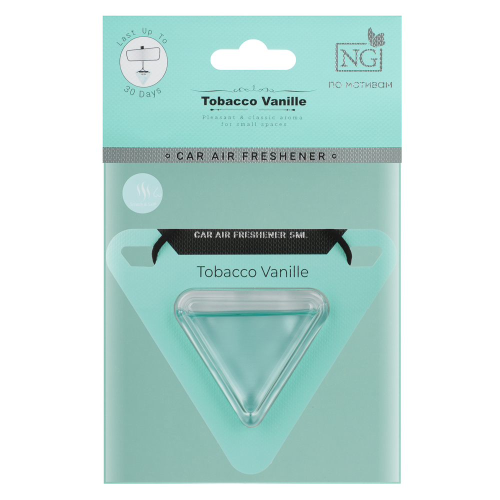 Ароматизатор подвесной тм NEW GALAXY, CRYSTAL 5 мл, Tobacco Vanille